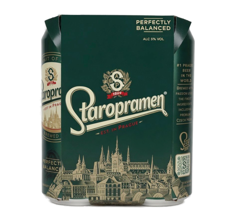 Staropramen Premium Czech Lager 24 x 440ml