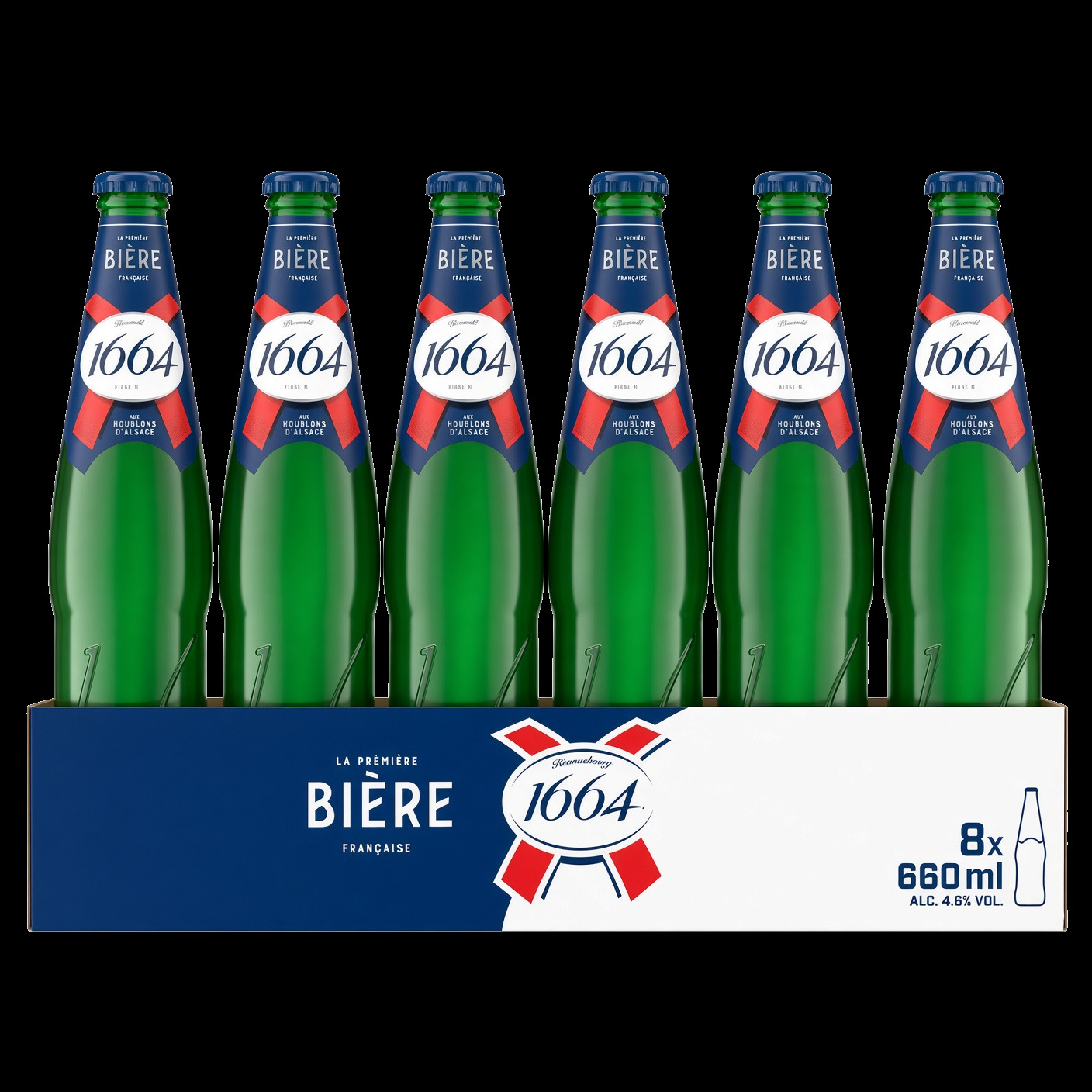 Kronenbourg 1664 Lager Beer 660ml Bottle x 8